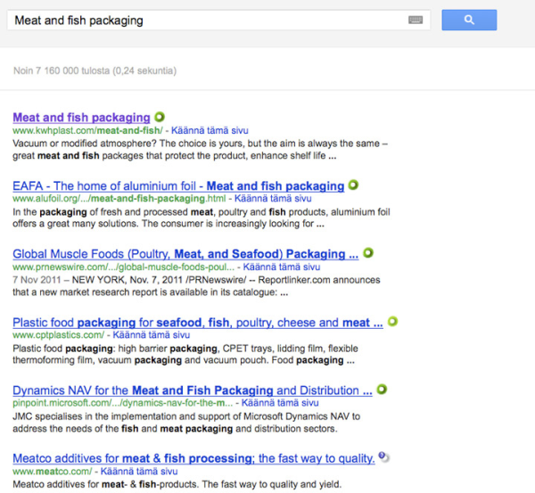 meat and fish Google